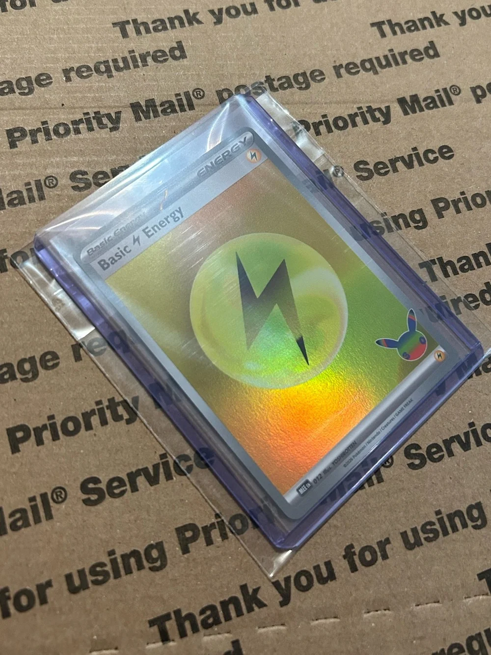 Holo Basic Electric ⚡️ Energy 30th Celebration Pokemon TCG Card No. 012